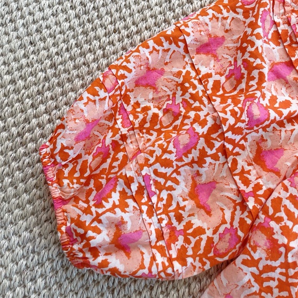 Free People Willow Printed Floral Smocked Blouse – Women’s Size Small - Picture 6 of 8